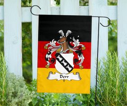 ScotsTee Shop Germans Derr Coat of Arms on Germany Flag Garden Flag/ House Flag