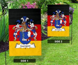 ScotsTee Shop Germans Campen (Von) Coat of Arms on Germany Flag Garden Flag/ House Flag