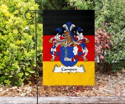 ScotsTee Shop Germans Campen (Von) Coat of Arms on Germany Flag Garden Flag/ House Flag
