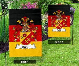 ScotsTee Shop Germans Buhl Coat of Arms on Germany Flag Garden Flag/ House Flag