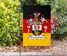 ScotsTee Shop Germans Brandenstein Coat of Arms on Germany Flag Garden Flag/ House Flag