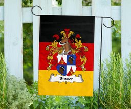 ScotsTee Shop Germans Binder Coat of Arms on Germany Flag Garden Flag/ House Flag