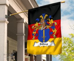 ScotsTee Shop Germans Billing Coat of Arms on Germany Flag Garden Flag/ House Flag