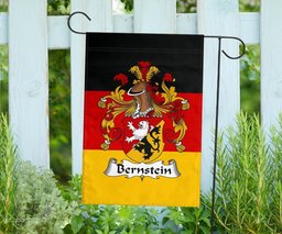 ScotsTee Shop Germans Bernstein Coat of Arms on Germany Flag Garden Flag/ House Flag