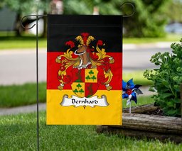 ScotsTee Shop Germans Bernhard Coat of Arms on Germany Flag Garden Flag/ House Flag
