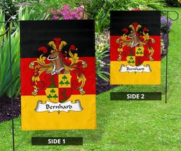 ScotsTee Shop Germans Bernhard Coat of Arms on Germany Flag Garden Flag/ House Flag