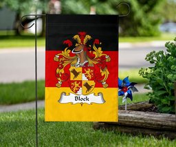 ScotsTee Shop Germans Block Coat of Arms on Germany Flag Garden Flag/ House Flag