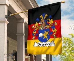 ScotsTee Shop Germans Dressler Coat of Arms on Germany Flag Garden Flag/ House Flag