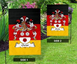 ScotsTee Shop Germans Christ Coat of Arms on Germany Flag Garden Flag/ House Flag