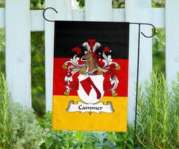 ScotsTee Shop Germans Cammer Coat of Arms on Germany Flag Garden Flag/ House Flag