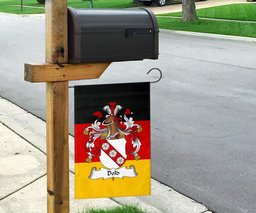 ScotsTee Shop Germans Dold Coat of Arms on Germany Flag Garden Flag/ House Flag