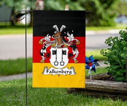 ScotsTee Shop Germans Falkenberg Coat of Arms on Germany Flag Garden Flag/ House Flag