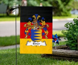 ScotsTee Shop Germans Ebner Coat of Arms on Germany Flag Garden Flag/ House Flag