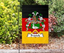 ScotsTee Shop Germans Franck Coat of Arms on Germany Flag Garden Flag/ House Flag