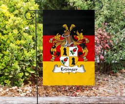 ScotsTee Shop Germans Erdinger Coat of Arms on Germany Flag Garden Flag/ House Flag
