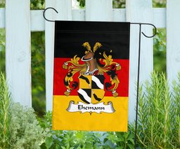 ScotsTee Shop Germans Ehemann Coat of Arms on Germany Flag Garden Flag/ House Flag