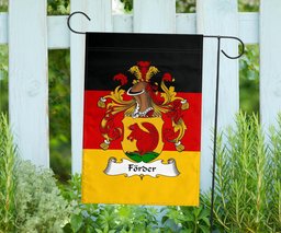 ScotsTee Shop Germans Forder Coat of Arms on Germany Flag Garden Flag/ House Flag