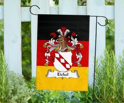 ScotsTee Shop Germans Eickel Coat of Arms on Germany Flag Garden Flag/ House Flag