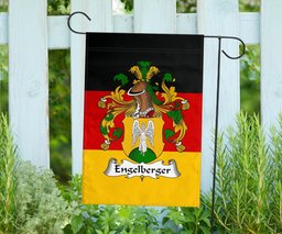 ScotsTee Shop Germans Engelberger Coat of Arms on Germany Flag Garden Flag/ House Flag