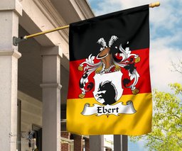 ScotsTee Shop Germans Ebert Coat of Arms on Germany Flag Garden Flag/ House Flag