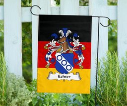 ScotsTee Shop Germans Echter Coat of Arms on Germany Flag Garden Flag/ House Flag