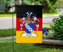ScotsTee Shop Germans Echter Coat of Arms on Germany Flag Garden Flag/ House Flag