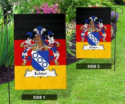 ScotsTee Shop Germans Echter Coat of Arms on Germany Flag Garden Flag/ House Flag