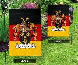 ScotsTee Shop Germans Everhard Coat of Arms on Germany Flag Garden Flag/ House Flag