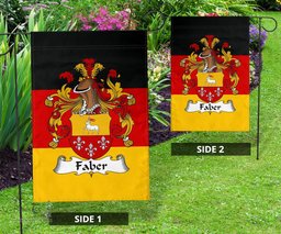 ScotsTee Shop Germans Faber Coat of Arms on Germany Flag Garden Flag/ House Flag