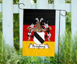 ScotsTee Shop Germans Freyberg Coat of Arms on Germany Flag Garden Flag/ House Flag