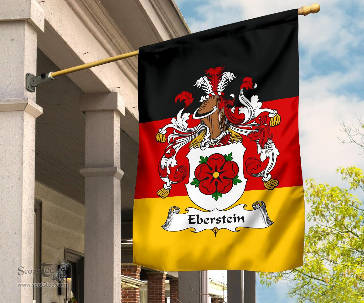 ScotsTee Shop Germans Eberstein Coat of Arms on Germany Flag Garden Flag/ House Flag