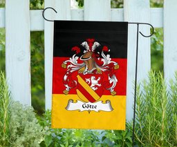 ScotsTee Shop Germans Gotze Coat of Arms on Germany Flag Garden Flag/ House Flag