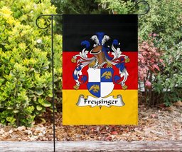 ScotsTee Shop Germans Freysinger Coat of Arms on Germany Flag Garden Flag/ House Flag