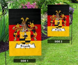 ScotsTee Shop Germans Frank Coat of Arms on Germany Flag Garden Flag/ House Flag