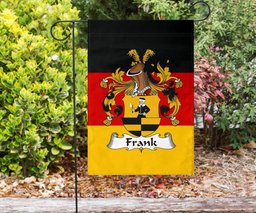 ScotsTee Shop Germans Frank Coat of Arms on Germany Flag Garden Flag/ House Flag