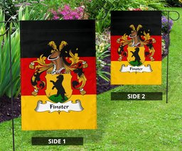 ScotsTee Shop Germans Finster Coat of Arms on Germany Flag Garden Flag/ House Flag