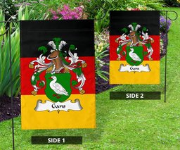 ScotsTee Shop Germans Gans Coat of Arms on Germany Flag Garden Flag/ House Flag