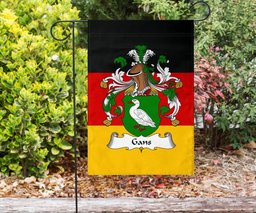 ScotsTee Shop Germans Gans Coat of Arms on Germany Flag Garden Flag/ House Flag