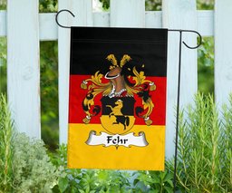ScotsTee Shop Germans Fehr Coat of Arms on Germany Flag Garden Flag/ House Flag