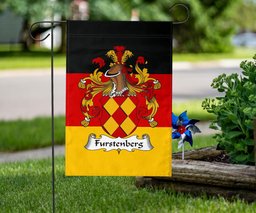 ScotsTee Shop Germans Furstenberg Coat of Arms on Germany Flag Garden Flag/ House Flag