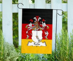 ScotsTee Shop Germans Focke Coat of Arms on Germany Flag Garden Flag/ House Flag