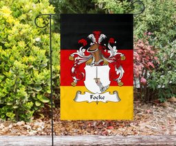 ScotsTee Shop Germans Focke Coat of Arms on Germany Flag Garden Flag/ House Flag