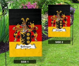 ScotsTee Shop Germans Edlinger Coat of Arms on Germany Flag Garden Flag/ House Flag