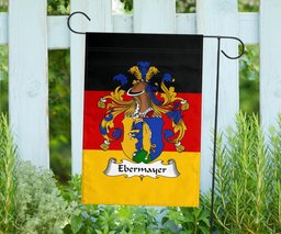 ScotsTee Shop Germans Ebermayer Coat of Arms on Germany Flag Garden Flag/ House Flag