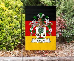 ScotsTee Shop Germans Eckart Coat of Arms on Germany Flag Garden Flag/ House Flag