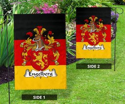 ScotsTee Shop Germans Engelberg Coat of Arms on Germany Flag Garden Flag/ House Flag