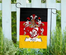 ScotsTee Shop Germans Furer Coat of Arms on Germany Flag Garden Flag/ House Flag