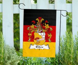 ScotsTee Shop Germans Ehlers Coat of Arms on Germany Flag Garden Flag/ House Flag