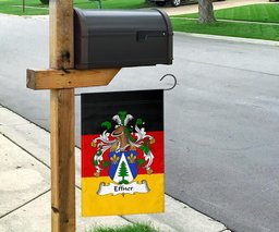 ScotsTee Shop Germans Effner Coat of Arms on Germany Flag Garden Flag/ House Flag
