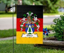 ScotsTee Shop Germans Effner Coat of Arms on Germany Flag Garden Flag/ House Flag
